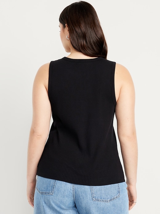 Image number 5 showing, Button-Down Ribbed Top
