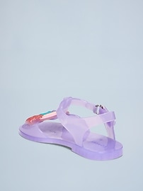 View large product image 3 of 5. Jelly T-Strap Sandals for Toddler Girls