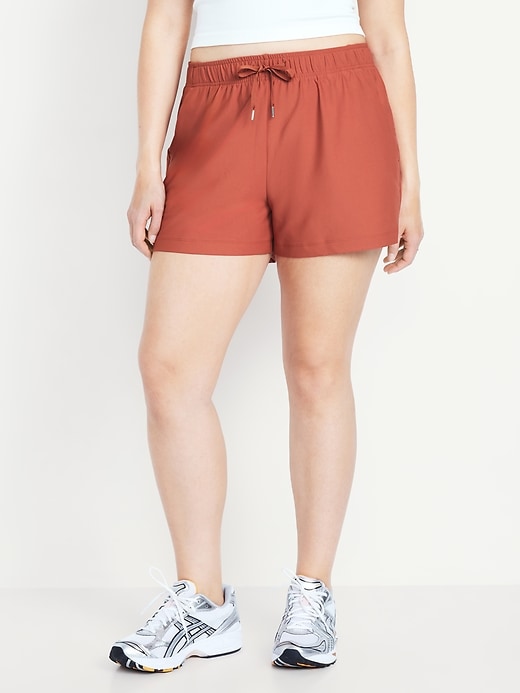 Image number 4 showing, High-Waisted PowerSoft Shorts -- 3.5-inch inseam