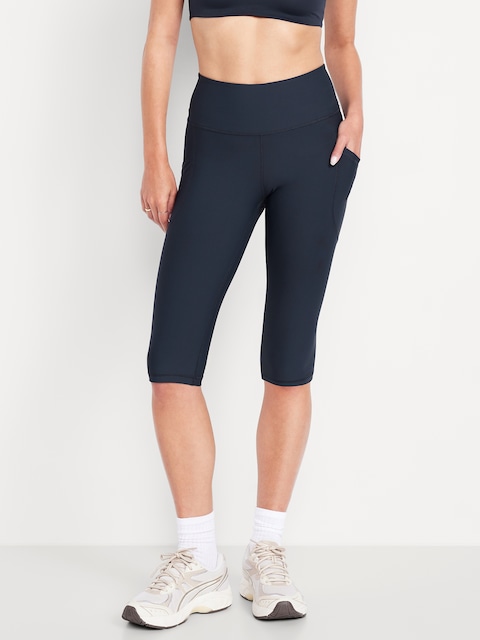 High-Waisted PowerSoft Capri Pocket Leggings