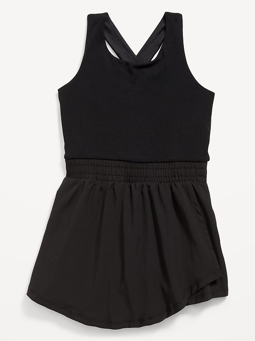 L'image numéro 4 présente Combinaison-short performance PowerChill croisée au dos pour fille
