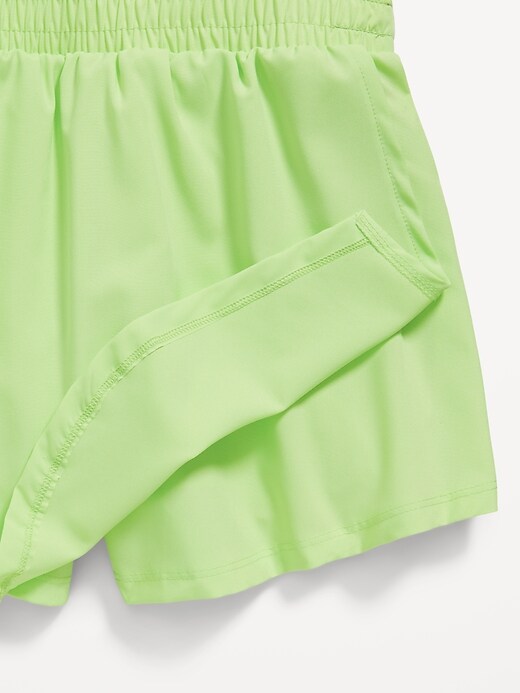 Image number 5 showing, PowerChill Criss-Cross Performance Shorts Bodysuit for Girls