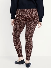 View large product image 6 of 6. High-Waisted Jersey Fashion Layering Leggings