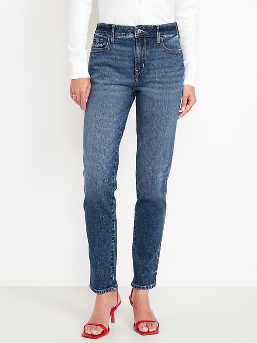 Image number 2 showing, High-Waisted Vintage Slim Jeans