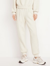 Image number 1 showing, High-Waisted Bounce Fleece Jogger Sweatpants