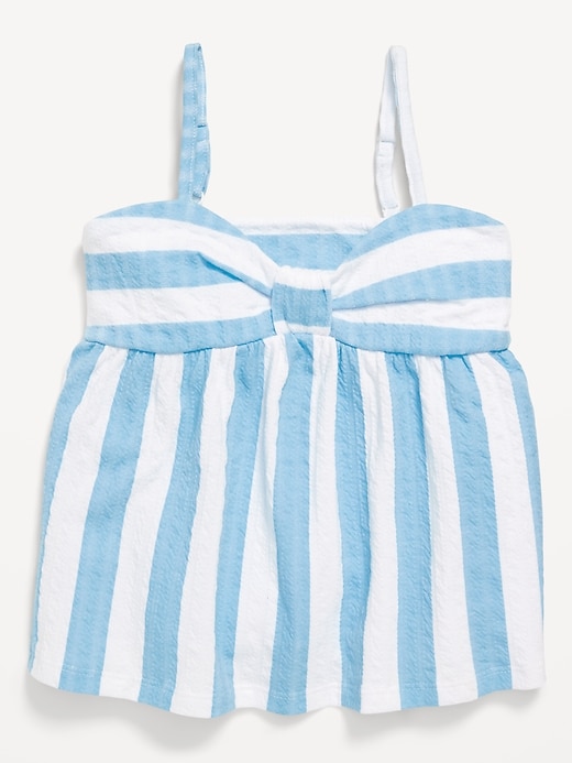 View large product image 2 of 4. Sleeveless Pucker Tank Top for Girls