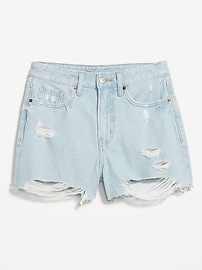 High-Waisted Rigid OG Jean Cut-Off Shorts -- 3-inch inseam