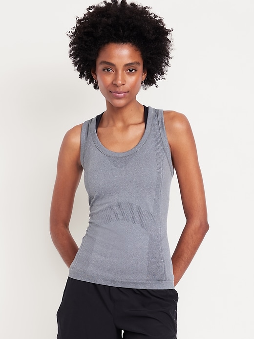 Image number 1 showing, Fitted Seamless Tank Top