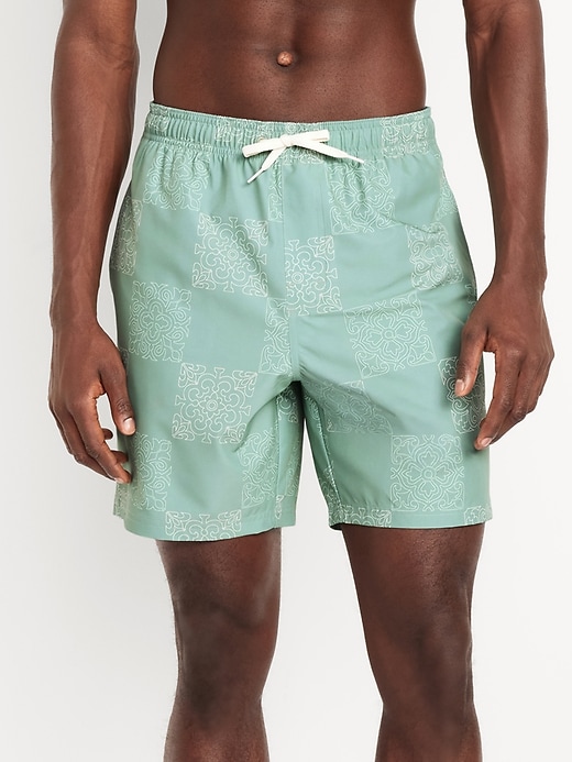 View large product image 1 of 3. Lined Swim Trunks -- 7-inch inseam