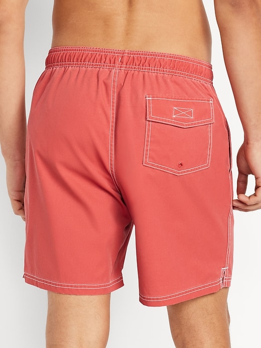 Image number 2 showing, Solid Swim Trunks -- 7-inch inseam