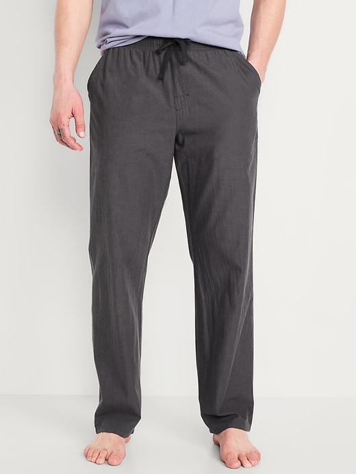 Image number 1 showing, Poplin Pajama Pants for Men