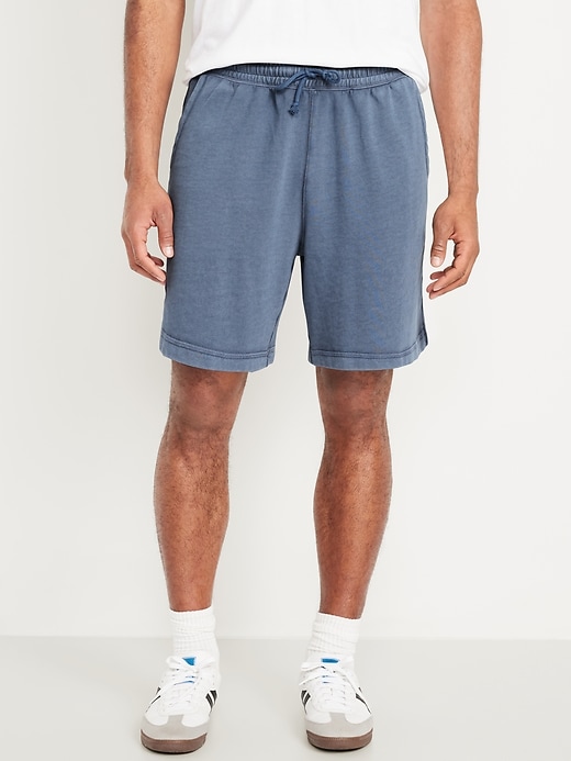 Image number 1 showing, Garment-Dyed French Terry Shorts -- 6-inch inseam