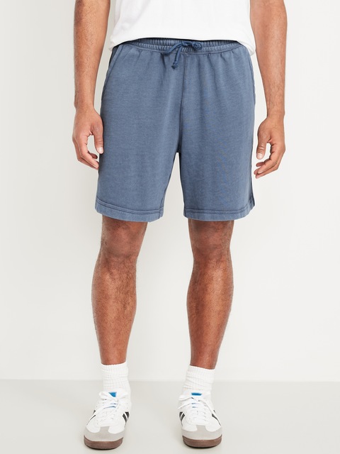 Garment-Dyed French Terry Shorts -- 6-inch inseam