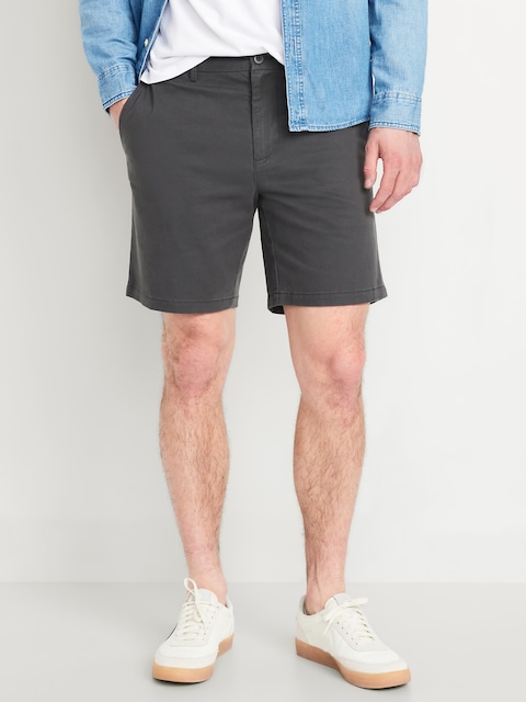 Short Chino étroit Première nécessité à extensibilité intégrée, entrejambe de 20 cm