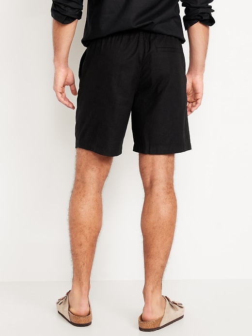 Image number 2 showing, Linen-Blend Jogger Shorts -- 7-inch inseam