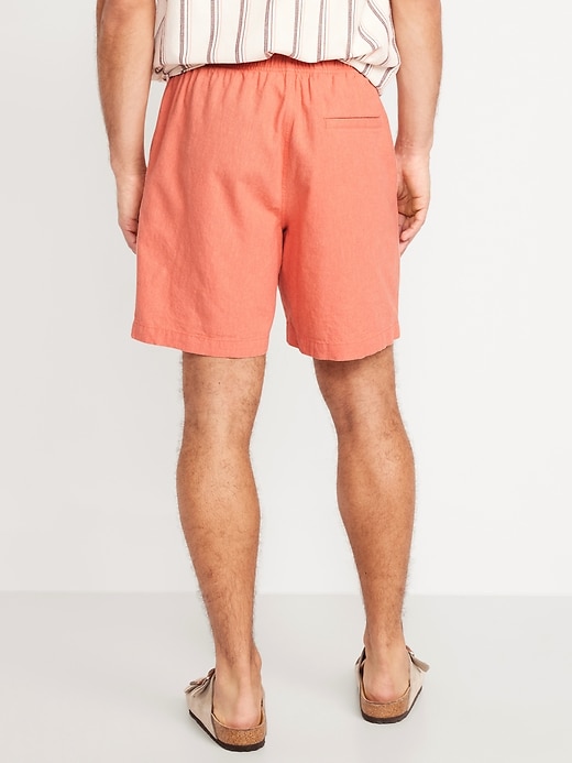 Image number 2 showing, Linen-Blend Jogger Shorts -- 7-inch inseam