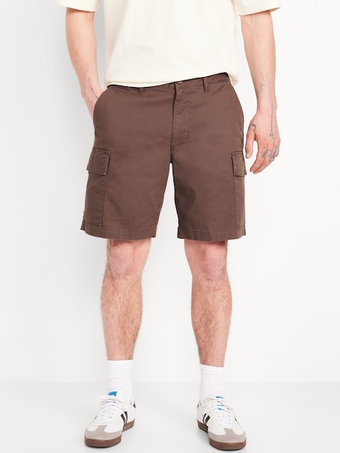 Short cargo rodé, entrejambe de 23 cm - Brun