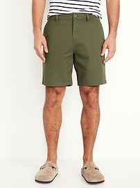 Image number 1 showing, Slim Built-In Flex Rotation Chino Shorts -- 8-inch inseam