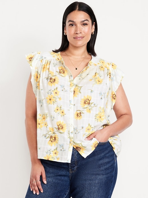 Image number 7 showing, Button-Down Floral Shirt