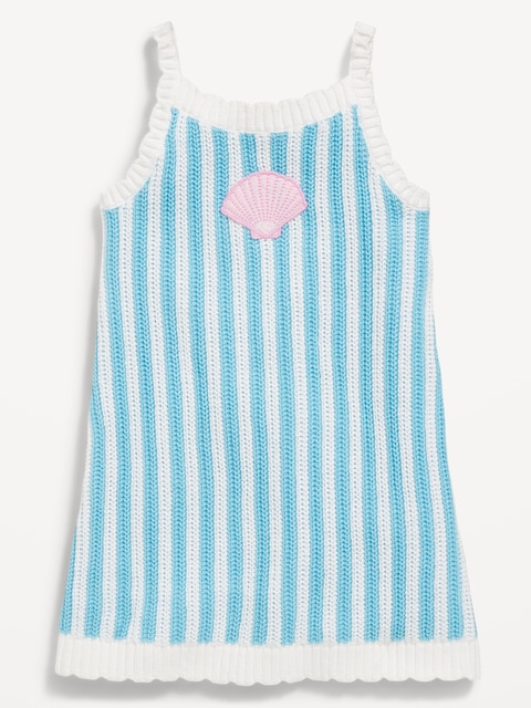 Sleeveless Sweater-Knit Dress for Toddler Girls