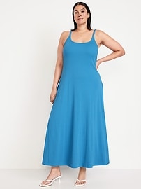 Sleeveless Ribbed Maxi Dress