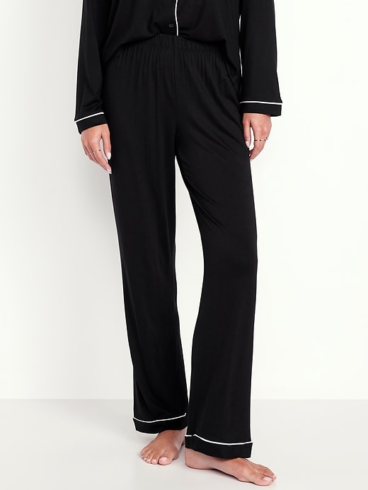 L'image numéro 1 présente Pantalon en tricot de jersey Grasse matinée