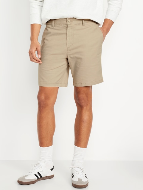Short Chino étroit Première nécessité à extensibilité intégrée, entrejambe de 20 cm