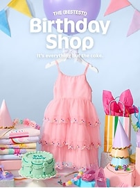 View large product image 6 of 6. Birthday Embroidered Pockets Fit and Flare Dress for Toddler Girls