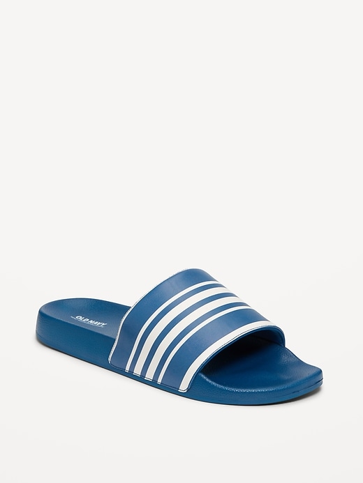 View large product image 1 of 4. Faux-Leather Slide Sandals for Men (Partially Plant-Based)