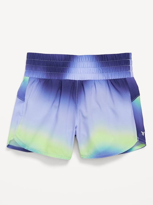 View large product image 1 of 3. High-Waisted Dolphin-Hem Run Shorts for Girls