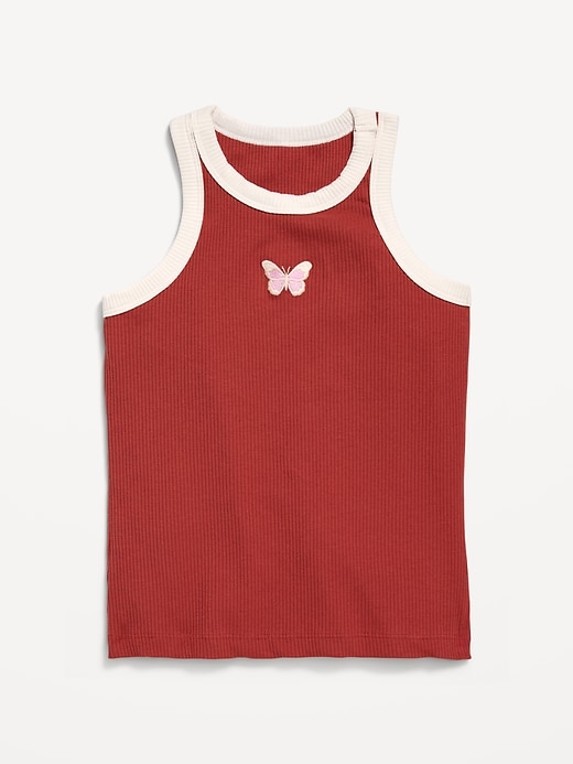 View large product image 1 of 4. Fitted Ribbed Tank Top for Girls