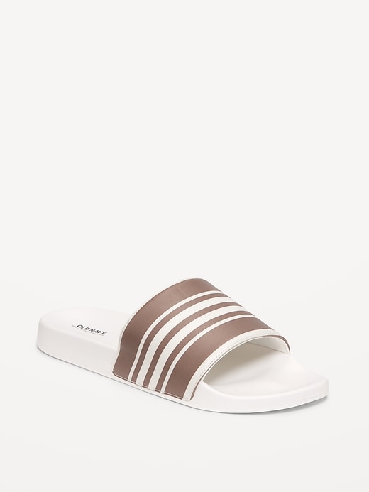 View large product image 1 of 4. Faux-Leather Slide Sandals for Men (Partially Plant-Based)