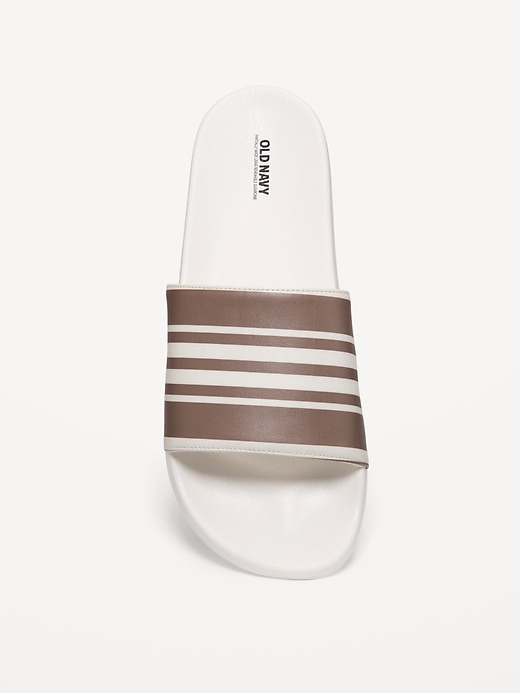 View large product image 2 of 4. Faux-Leather Slide Sandals for Men (Partially Plant-Based)