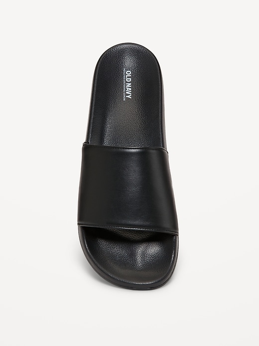 View large product image 2 of 4. Faux-Leather Slide Sandals for Men (Partially Plant-Based)