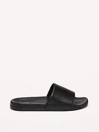 View large product image 3 of 4. Faux-Leather Slide Sandals for Men (Partially Plant-Based)