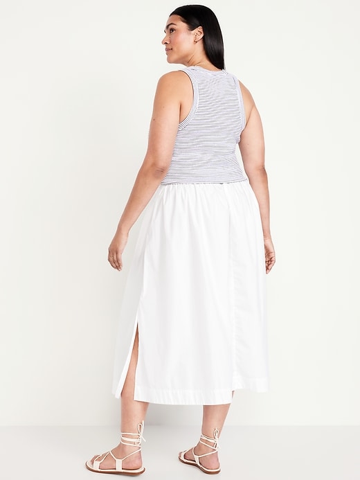 Image number 8 showing, High-Waisted A-Line Midi Skirt