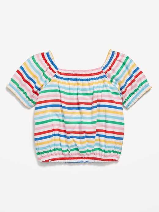 View large product image 1 of 1. Short-Sleeve Bubble Top for Toddler Girls