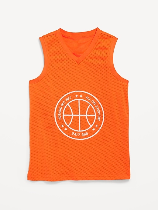 View large product image 2 of 3. Mesh Graphic Tank Top for Boys