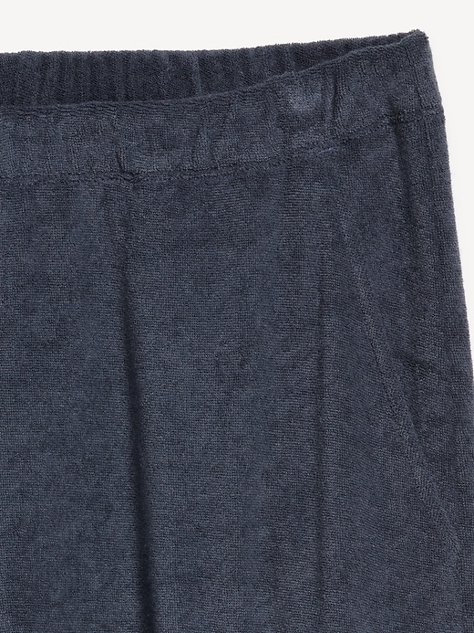 Image number 5 showing, High-Waisted Towel Terry Barrel Ankle Pants