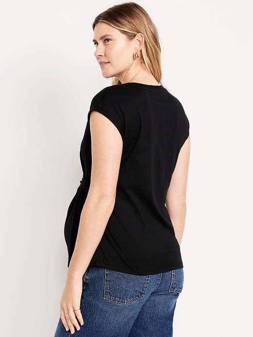 Image number 2 showing, Maternity EveryWear Side-Tie Top