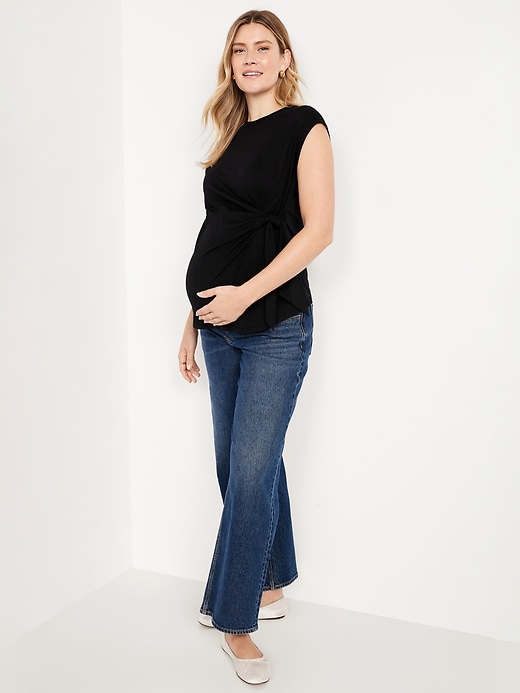 Image number 4 showing, Maternity EveryWear Side-Tie Top