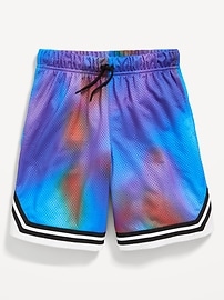 View large product image 5 of 6. Knee Length Mesh Basketball Shorts for Boys