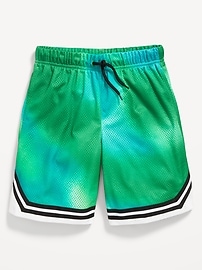 View large product image 4 of 5. Knee Length Mesh Basketball Shorts for Boys
