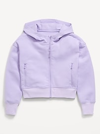 View large product image 3 of 4. Dynamic Fleece Zip-Front Performance Hoodie for Girls