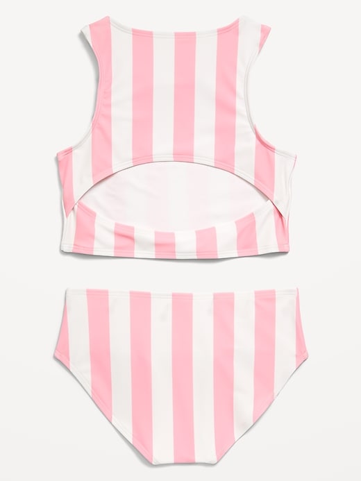 View large product image 2 of 2. Printed Tankini Swim Set for Girls