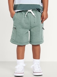 Image number 2 showing, Zip Cargo Fleece Shorts for Toddler Boys