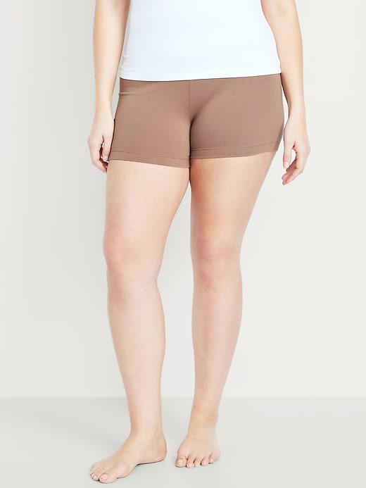 Image number 4 showing, High-Waisted Biker Shorts -- 4-inch inseam