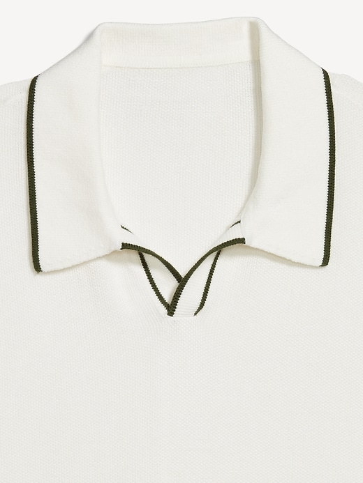 Image number 5 showing, Tipped Collar Polo Sweater