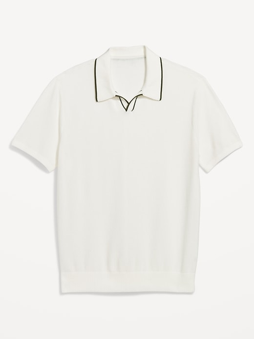 Image number 4 showing, Tipped Collar Polo Sweater