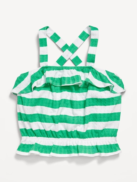View large product image 2 of 3. Striped Bubble Tank Top for Girls
